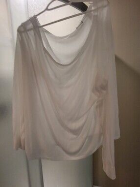 Babaton Soft Blush Draped Cowl Neck Tunic